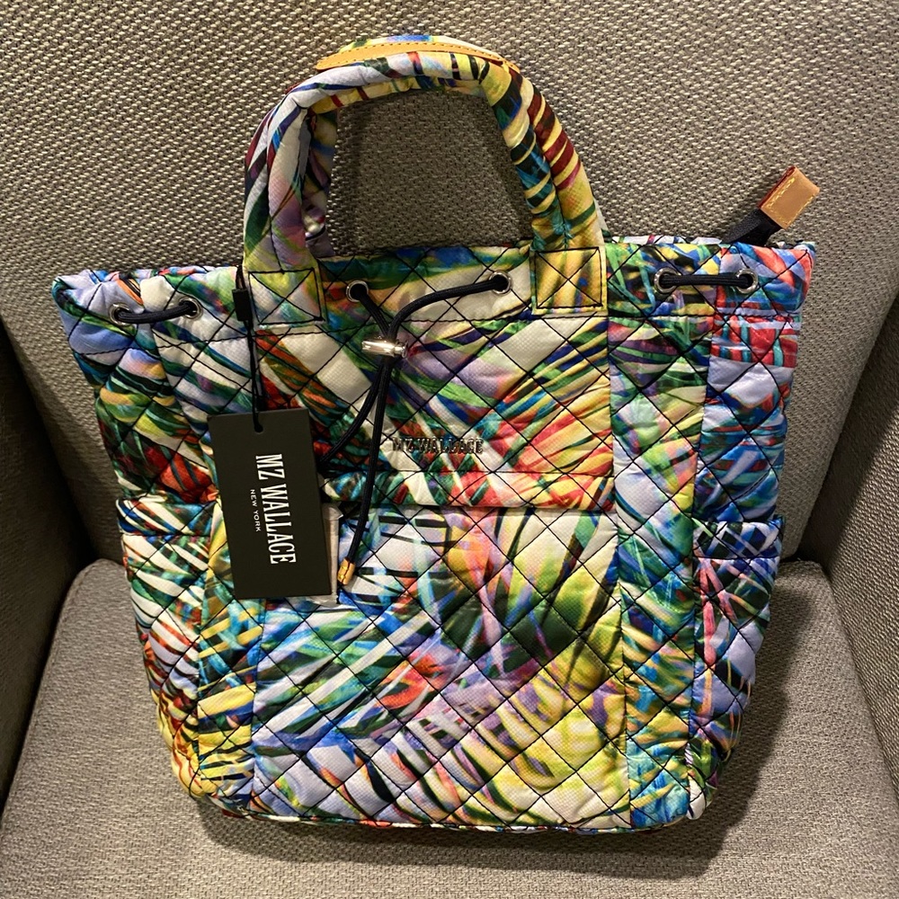 NWT MZ Wallace Small Convertible Backpack in Summer Palm